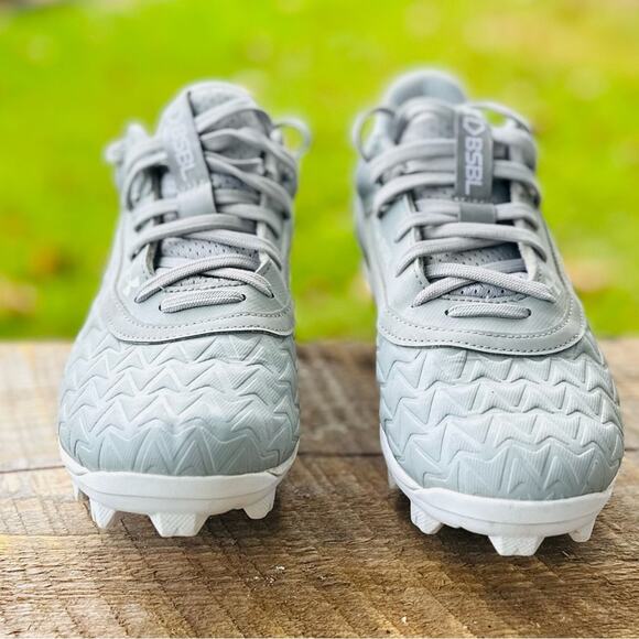 Under Armour Men’s Leadoff Low RM 3.0 Light Gray Molded Baseball Cleats. Sz 6.5 - Picture 3 of 12